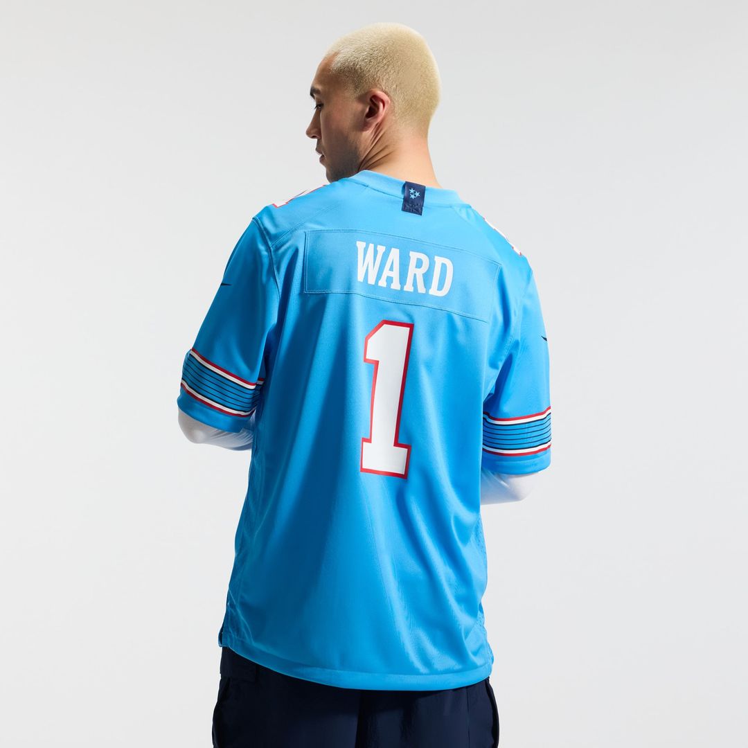 Cameron Ward Tennessee Titans Light Blue Game Jersey