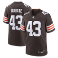 Mohamoud Diabate Cleveland Browns Brown Team Game Jersey