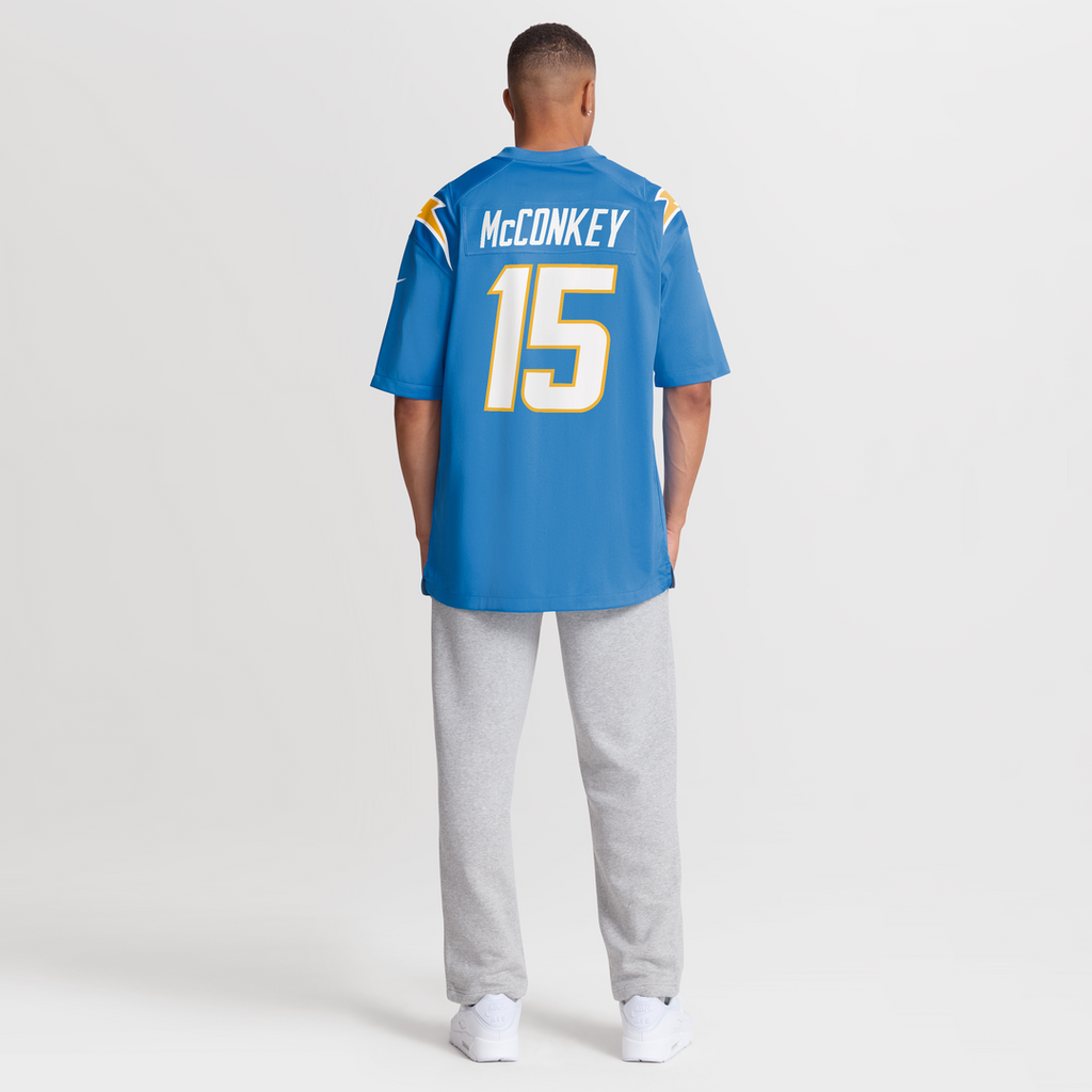 Ladd McConkey Los Angeles Chargers Powder Blue Player Game Jersey