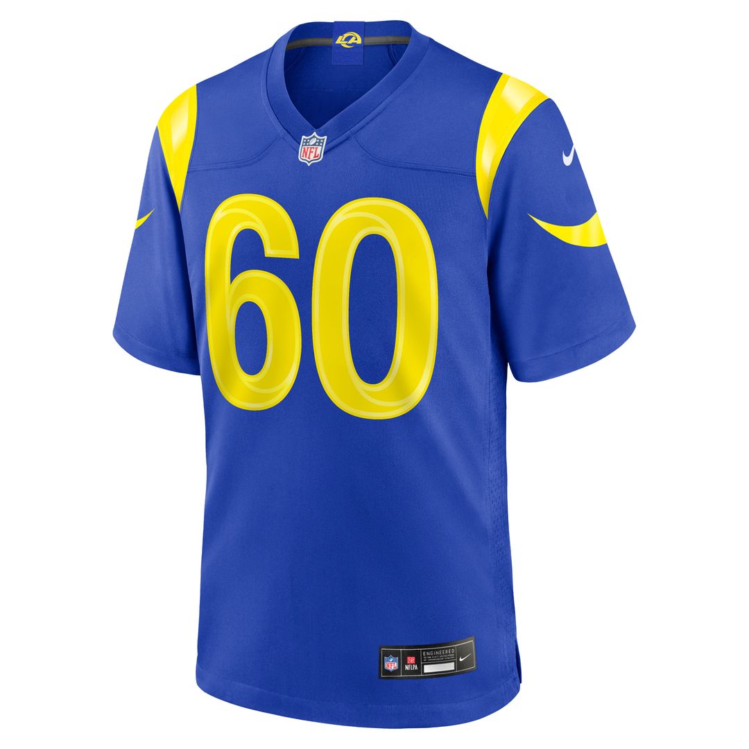 Wyatt Bowles Los Angeles Rams Royal Team Game Jersey