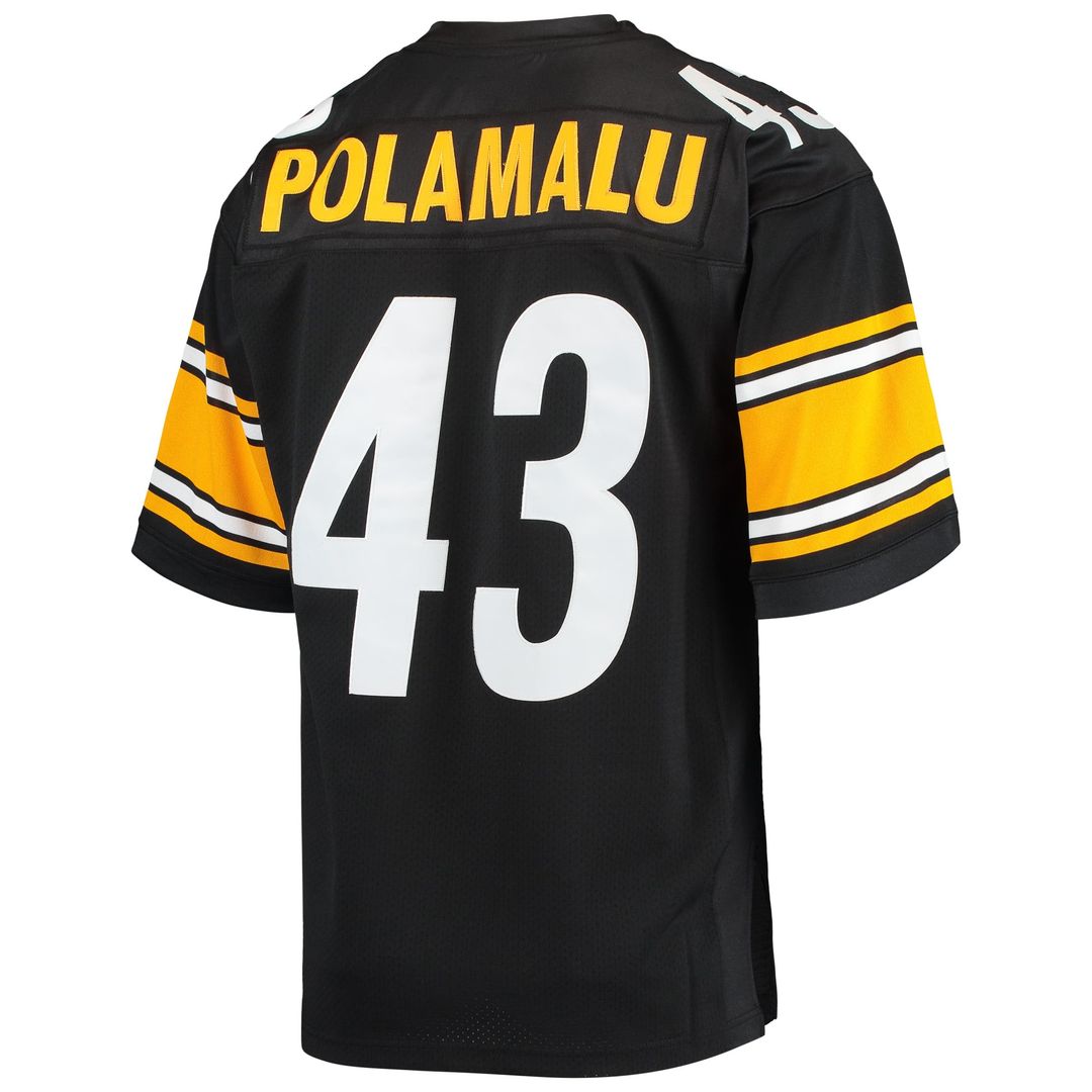 Troy Polamalu Pittsburgh Steelers 2007 Black Authentic Throwback Retired Player Jersey