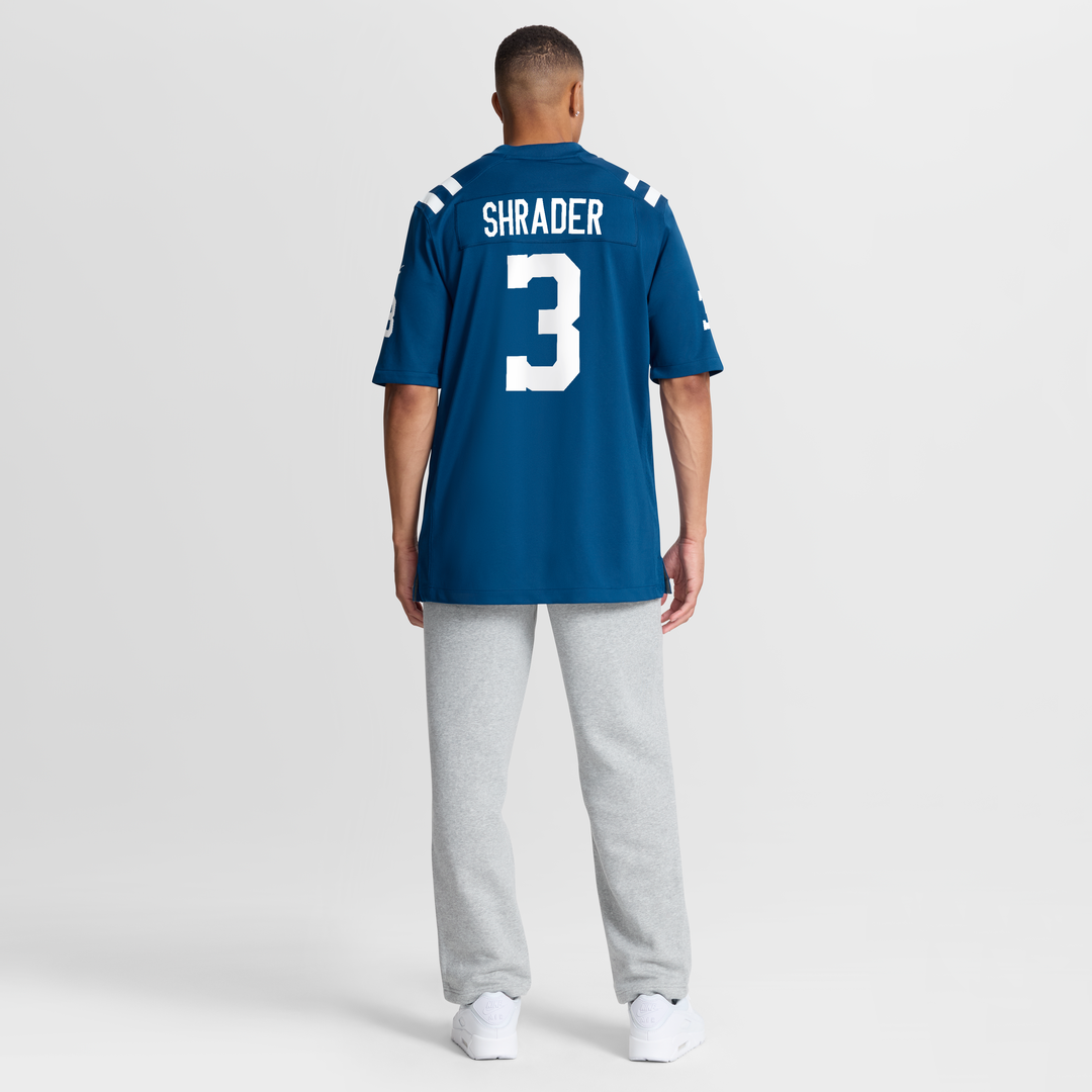 Spencer Shrader Indianapolis Colts Royal Team Game Jersey