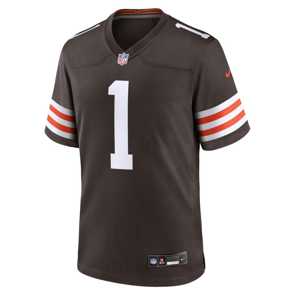 KC Concepcion Jr. Cleveland Browns Brown Team Game Jersey