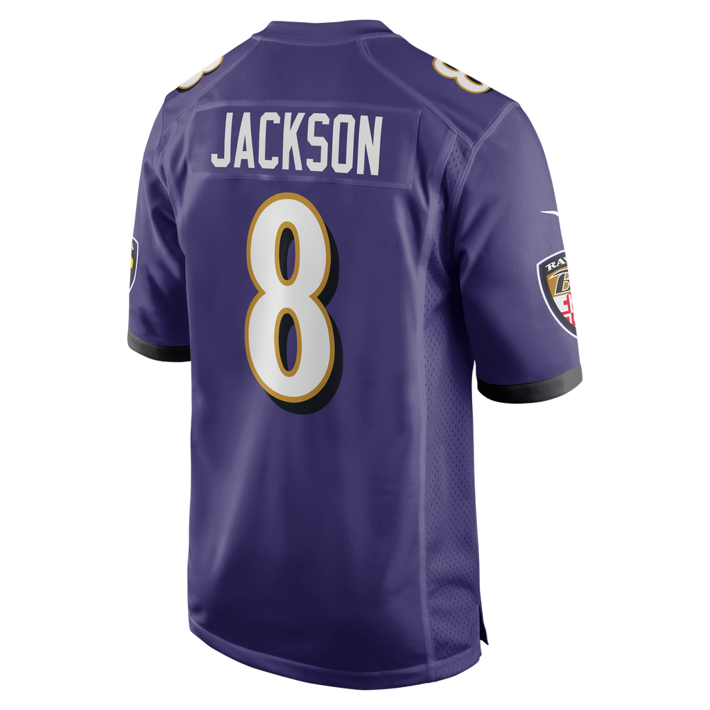 Lamar Jackson Baltimore Ravens Purple Game Jersey