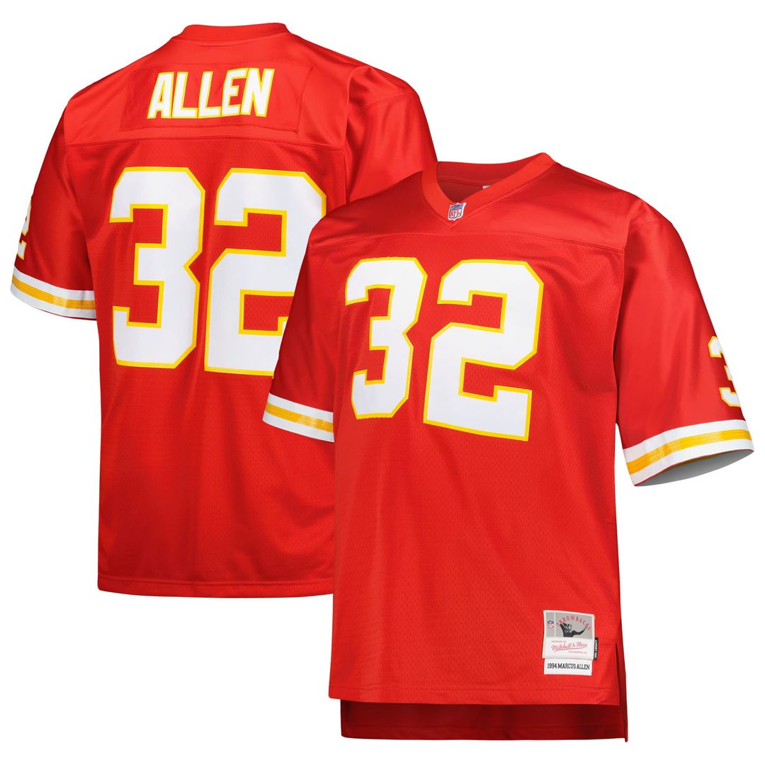 Marcus Allen Kansas City Chiefs Red Big & Tall 1994 Retired Player Replica Jersey