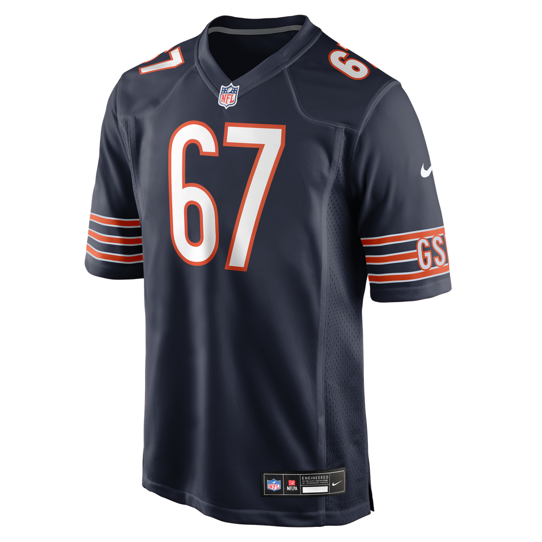 Garrett Bradbury Chicago Bears Navy Team Game Jersey