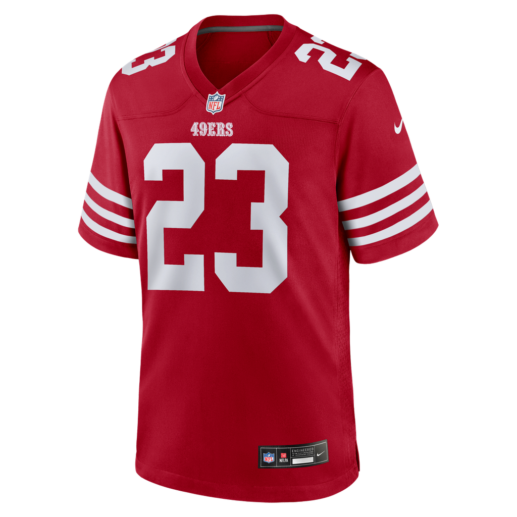 Christian McCaffrey San Francisco 49ers Scarlet Game Player Jersey