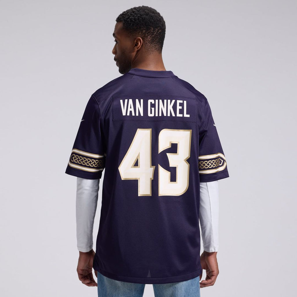 Andrew Van Ginkel Minnesota Vikings Purple 2026 Rivalries Collection Game Jersey