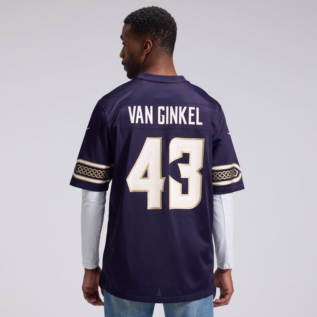 Andrew Van Ginkel Minnesota Vikings Purple 2026 Rivalries Collection Game Jersey