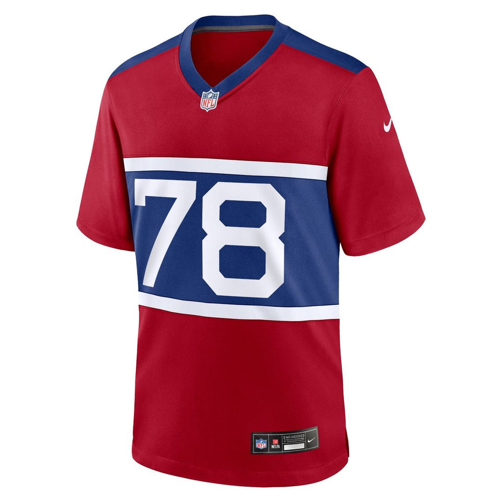 Andrew Thomas New York Giants Century Red Alternate Player Game Jersey