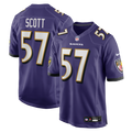 Bart Scott Baltimore Ravens Purple Game Retired Player Jersey