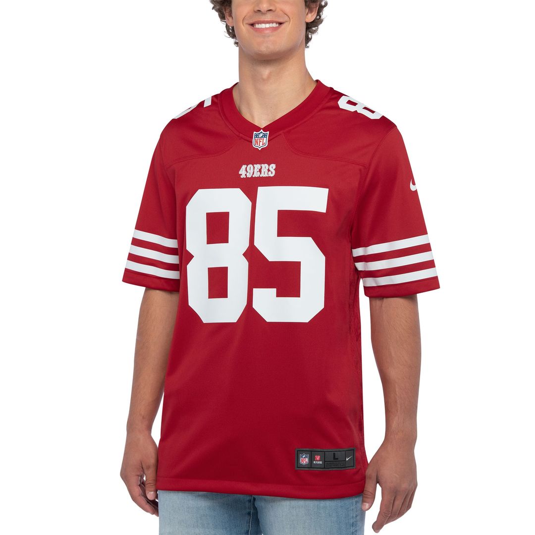 George Kittle San Francisco 49ers Scarlet Player Game Jersey