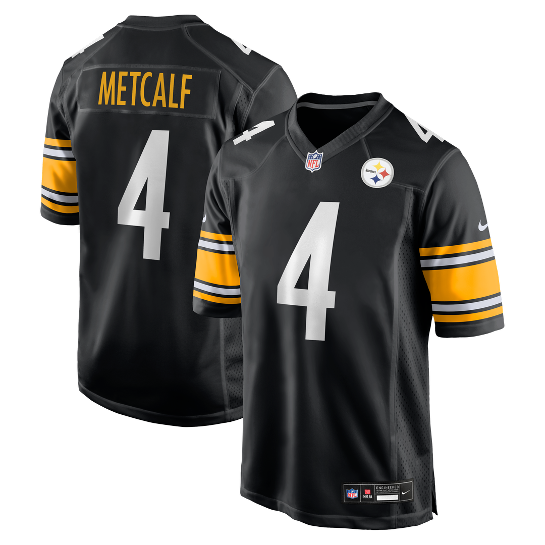 DK Metcalf Pittsburgh Steelers Black Game Player Jersey