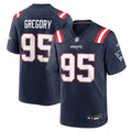Eric Gregory New England Patriots Navy Team Game Jersey