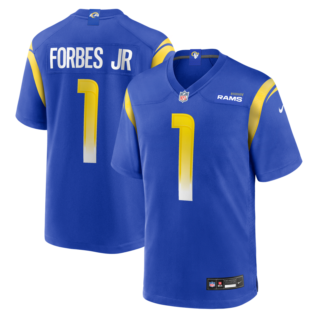 Emmanuel Forbes Jr. Los Angeles Rams Royal Team Game Jersey