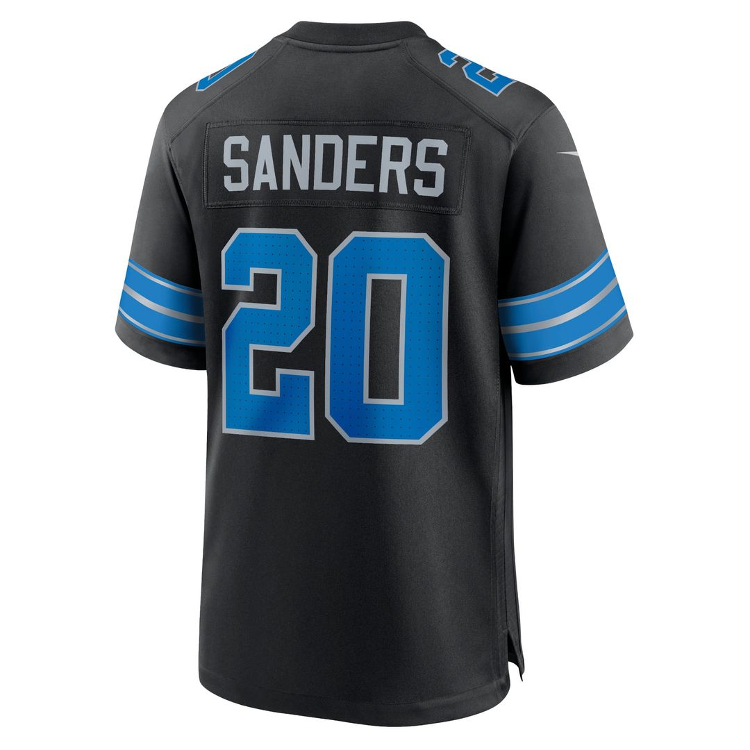 Barry Sanders Detroit Lions Blue Retired Player Game Jersey