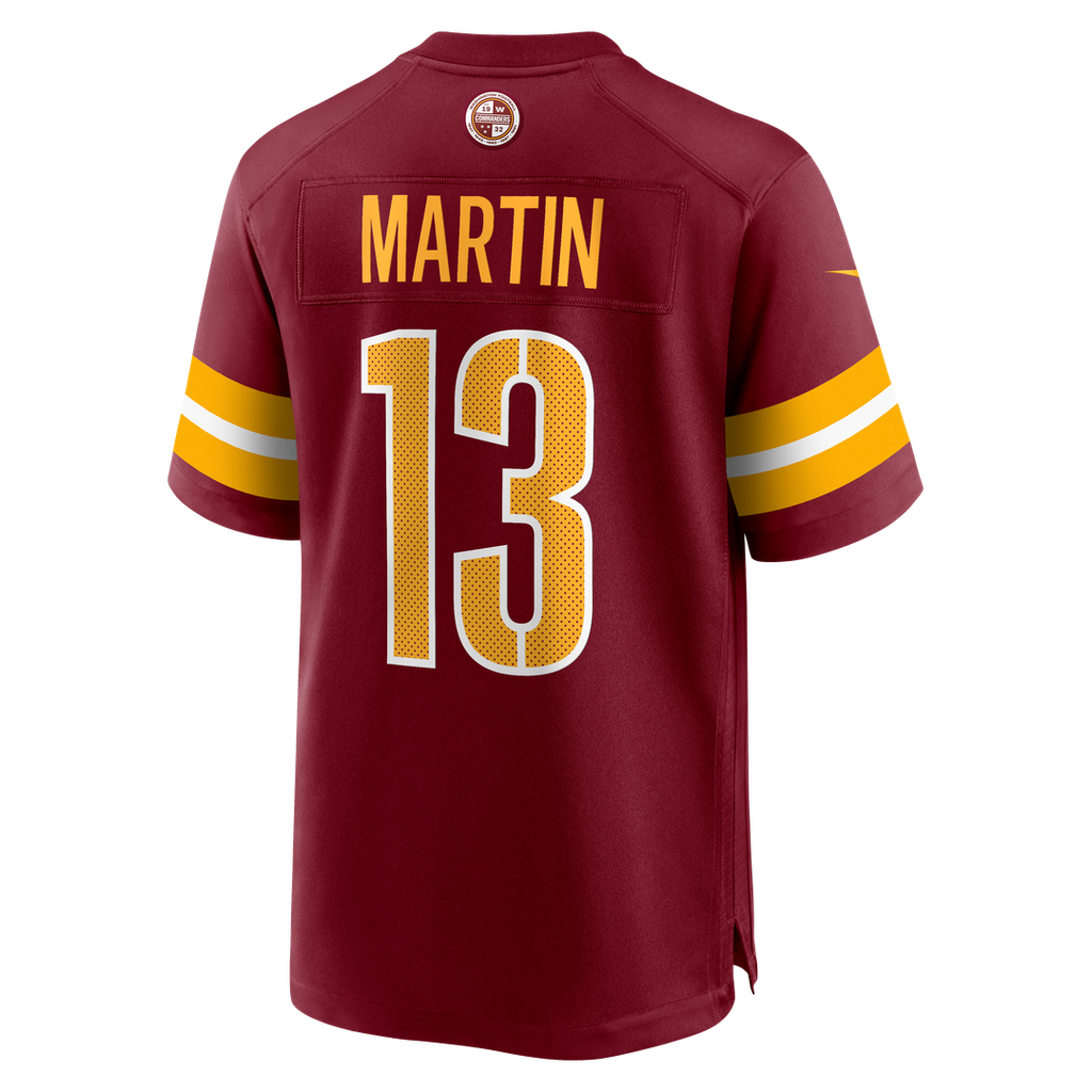 Tay Martin Washington Commanders Burgundy Team Game Jersey