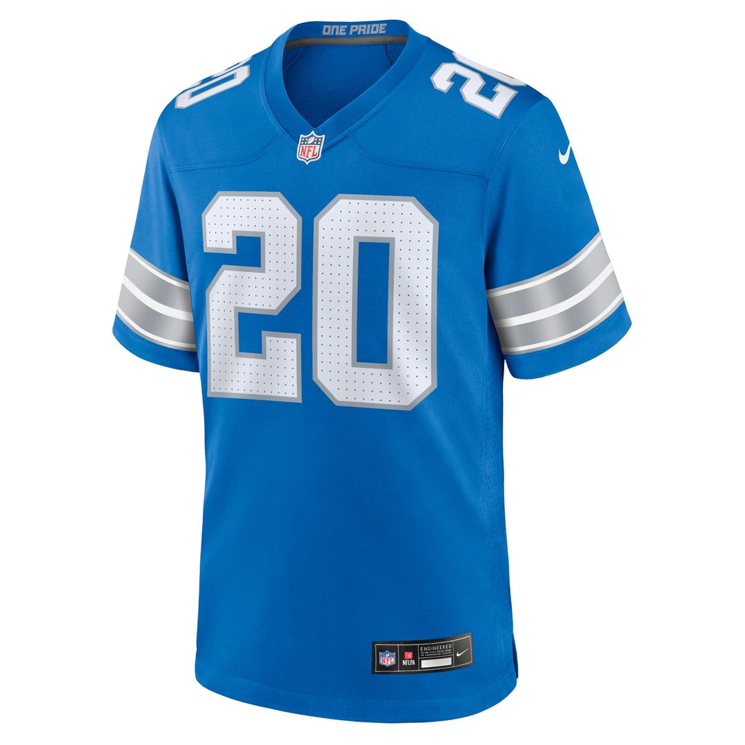 Barry Sanders Detroit Lions Black 2nd Alternate Retired Player Game Jersey