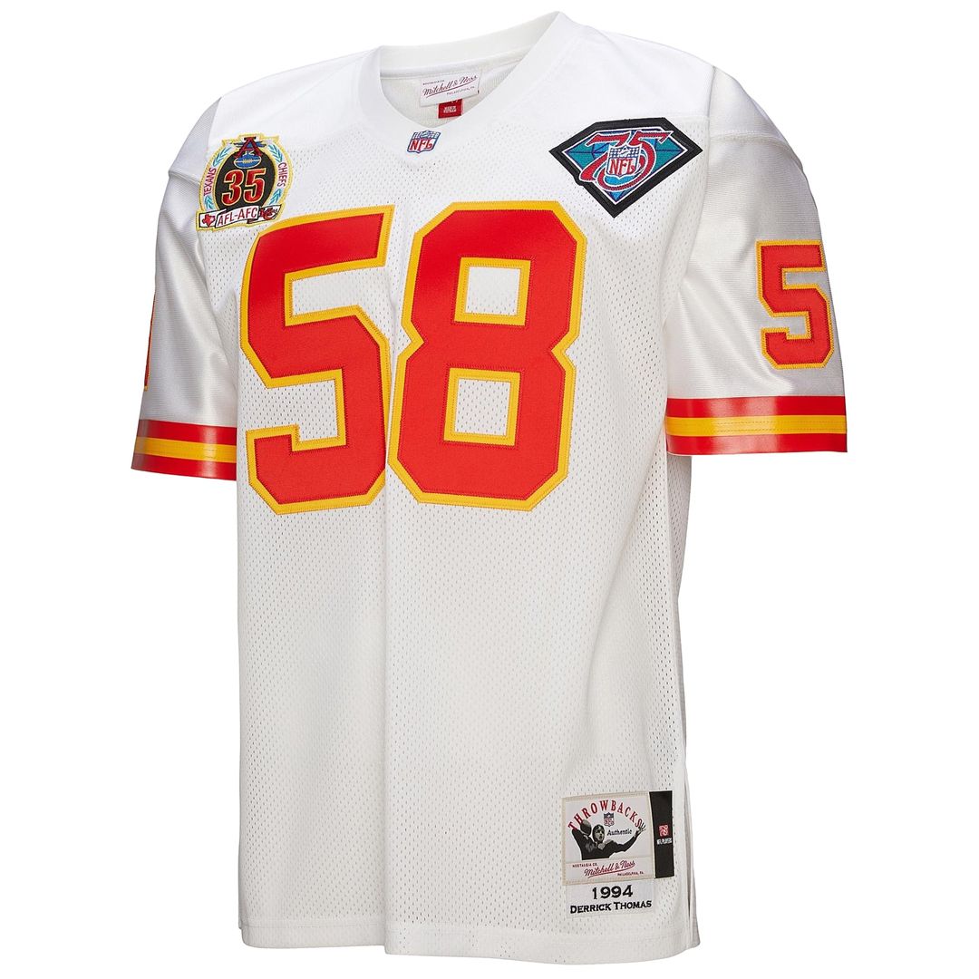 Derrick Thomas Kansas City Chiefs 1994 White Authentic Throwback Retired Player Jersey