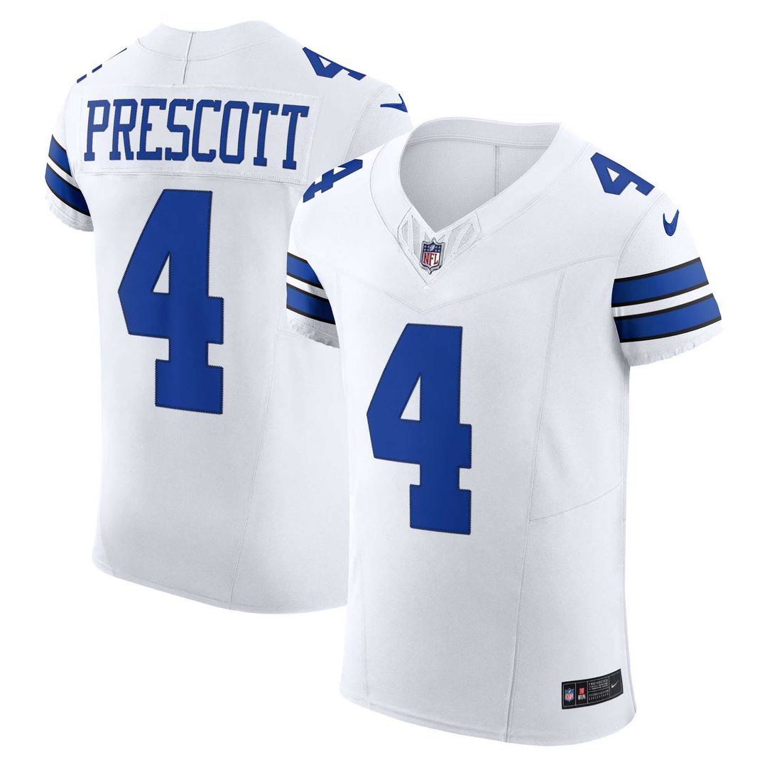 Dak Prescott Dallas Cowboys White Vapor F.U.S.E. Elite Jersey