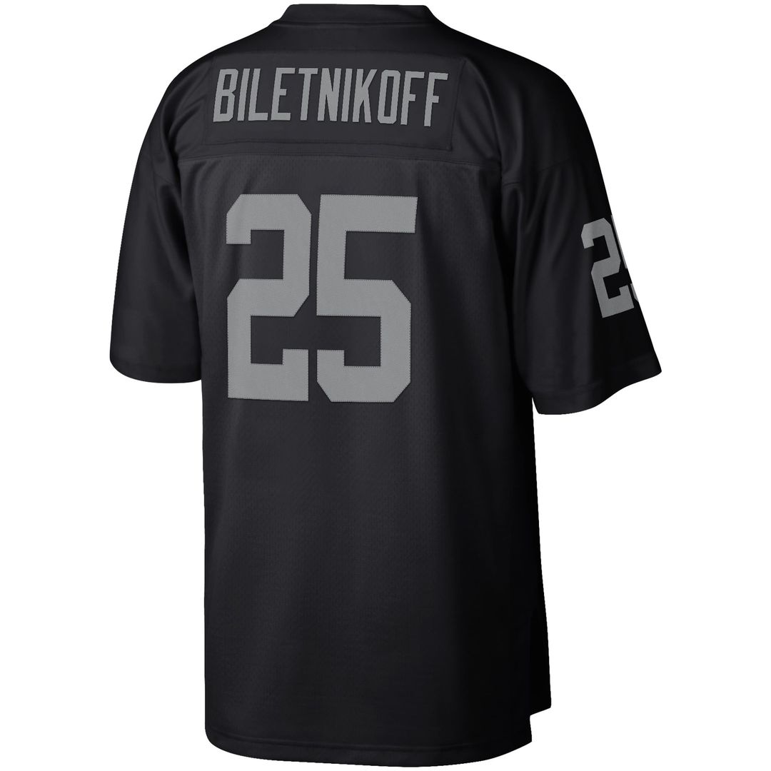 Fred Biletnikoff Las Vegas Raiders Black Retired Player Legacy Replica Jersey