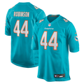 Chop Robinson Miami Dolphins Aqua Player Game Jersey