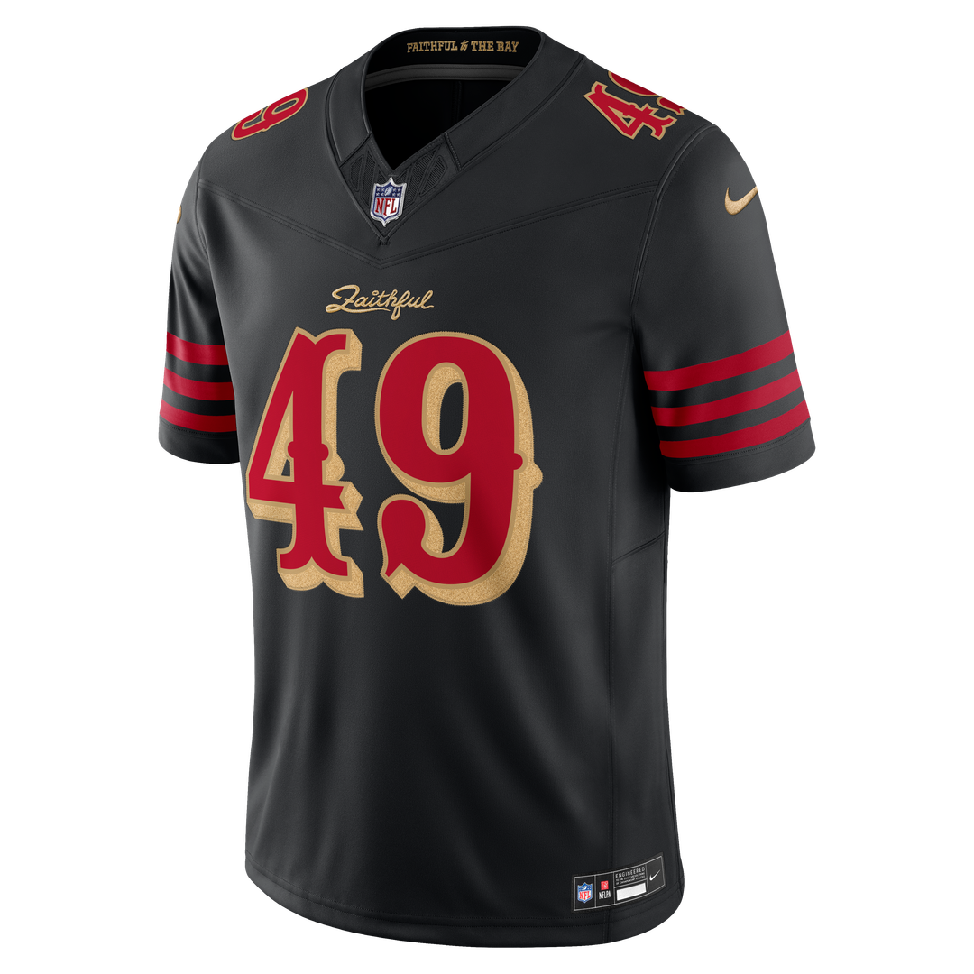 The Faithful San Francisco 49ers Black Rivalries Collection Stitched Limited Jersey