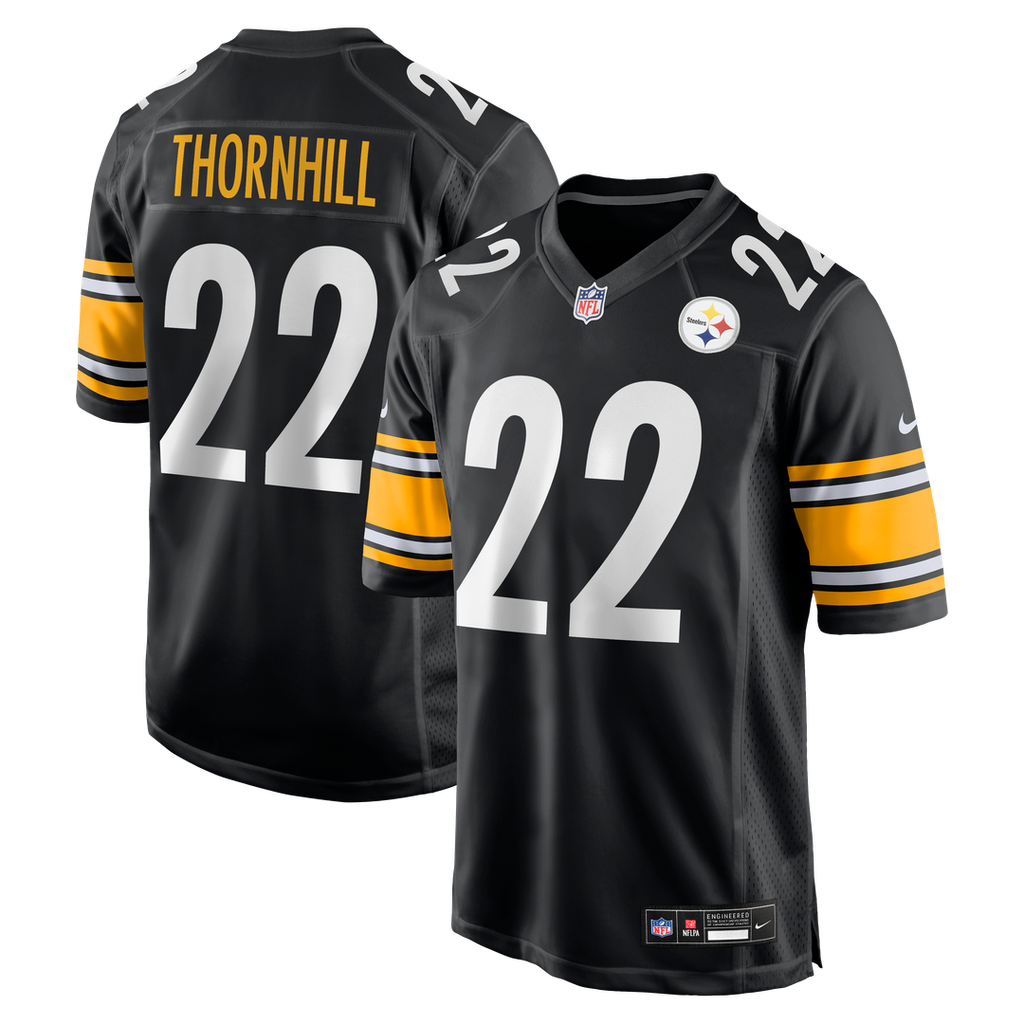 Juan Thornhill Pittsburgh Steelers Black Team Game Jersey