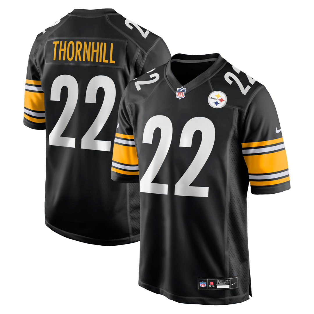 Juan Thornhill Pittsburgh Steelers Black Team Game Jersey