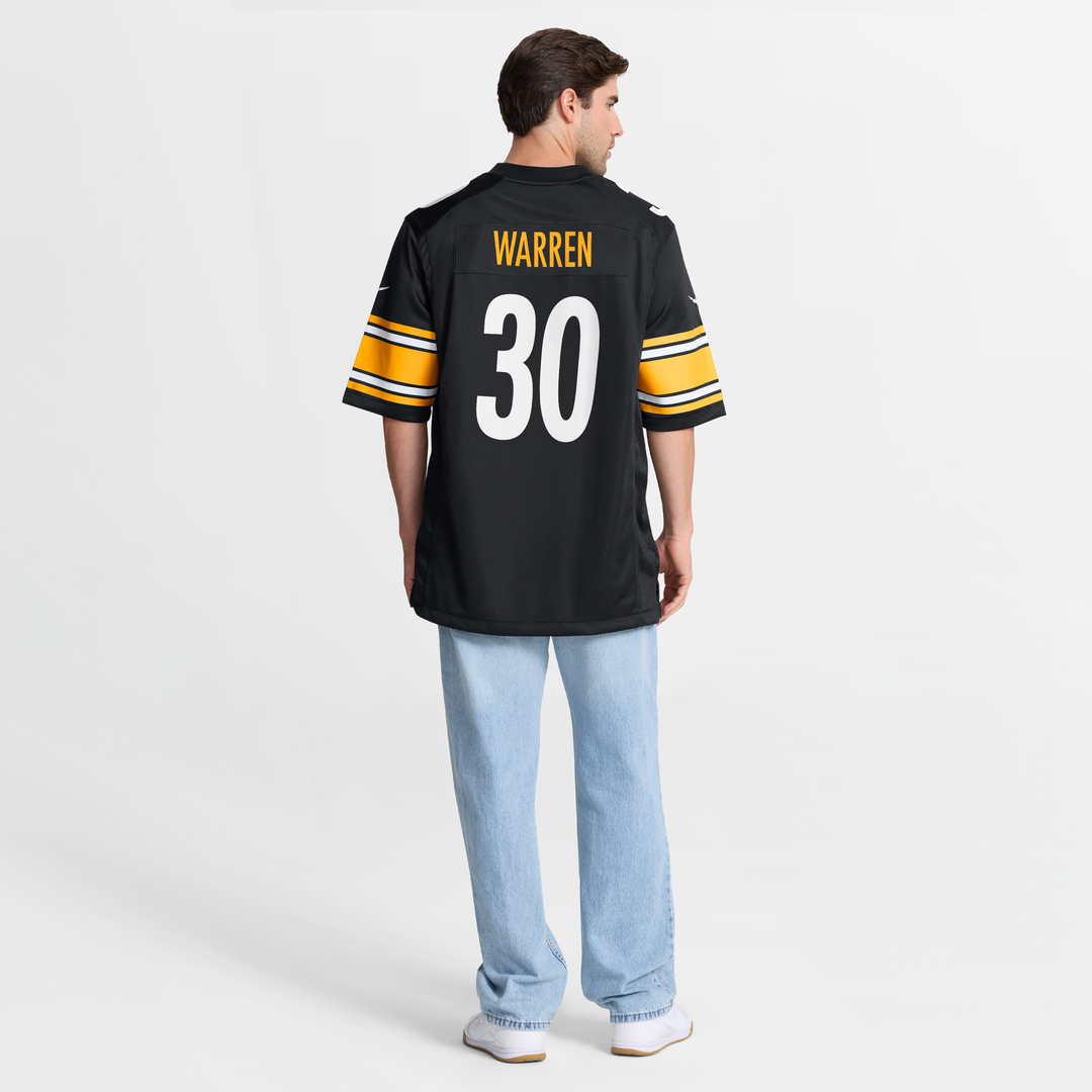 Jaylen Warren Pittsburgh Steelers Black Game Player Jersey