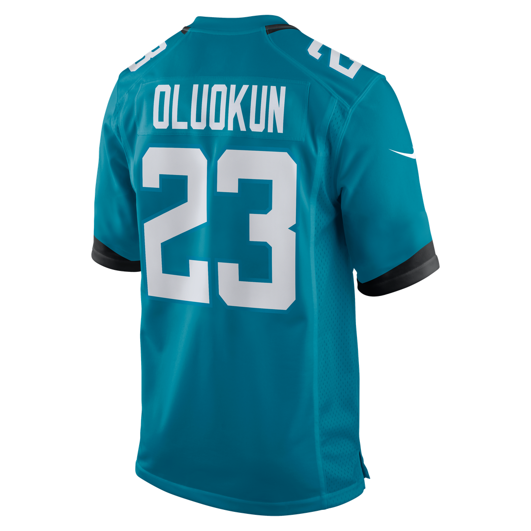 Foyesade Oluokun Jacksonville Jaguars Teal Game Player Jersey