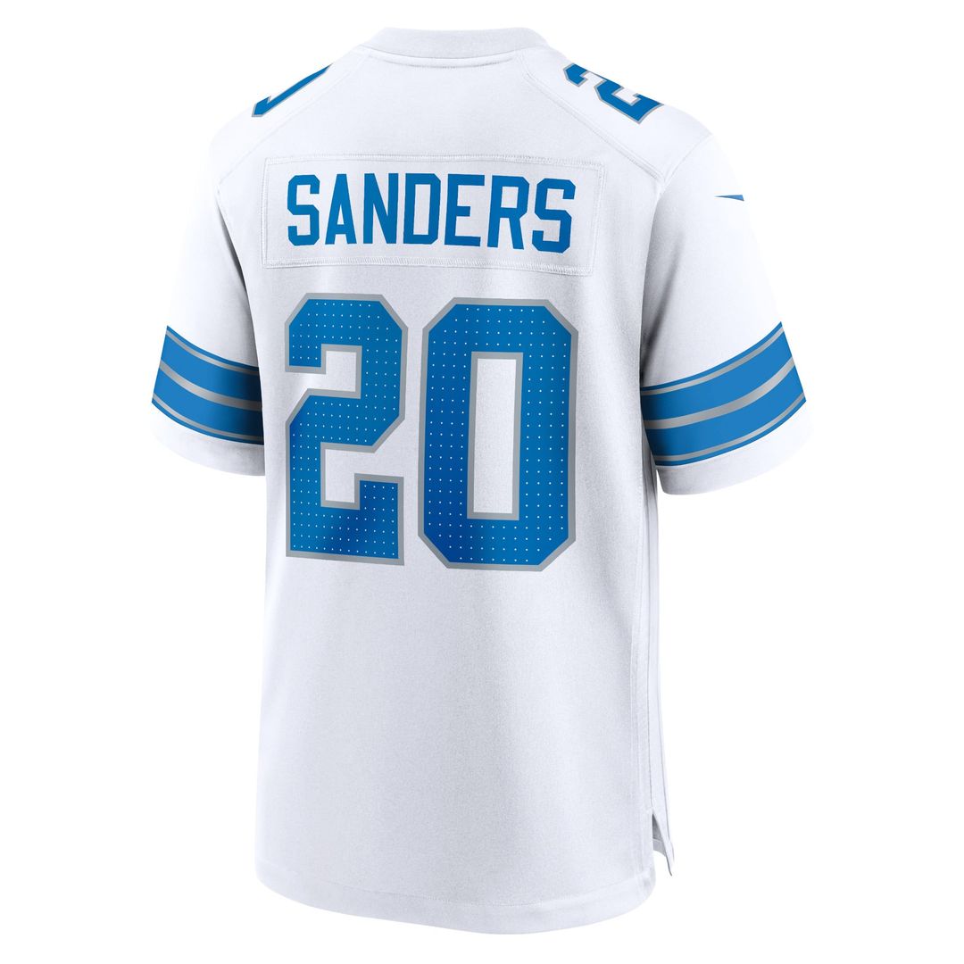 Barry Sanders Detroit Lions Black 2nd Alternate Retired Player Game Jersey