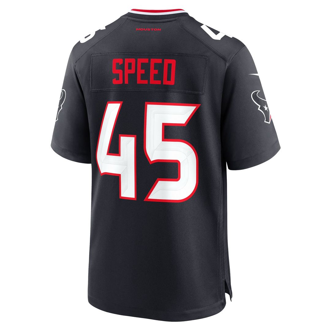 E.J. Speed Houston Texans Navy Team Game Jersey