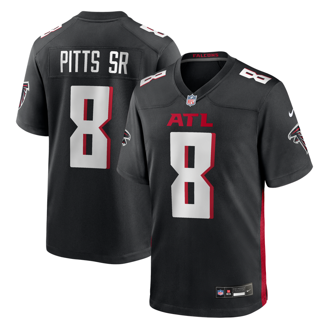 Kyle Pitts Sr. Atlanta Falcons Black Team Game Jersey