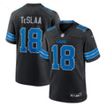 Isaac TeSlaa Detroit Lions Black Alternate Game Player Jersey