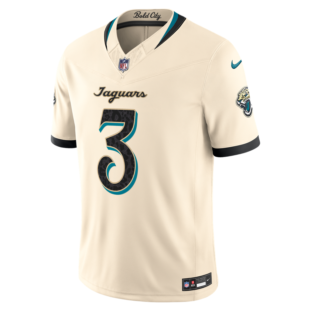 Jakobi Meyers Jacksonville Jaguars Natural 2026 Rivalries Collection Stitched Limited Jersey