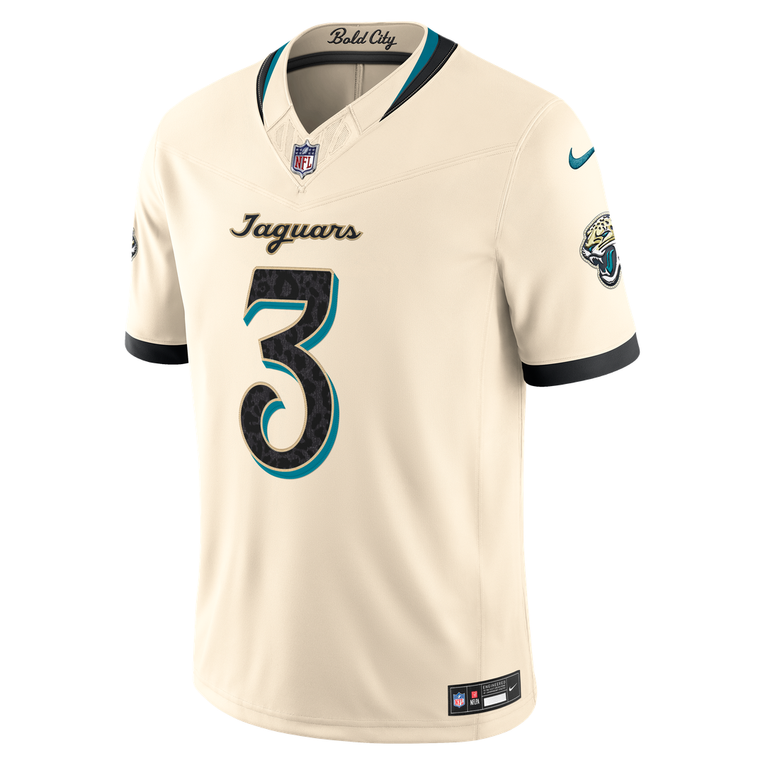 Jakobi Meyers Jacksonville Jaguars Natural 2026 Rivalries Collection Stitched Limited Jersey