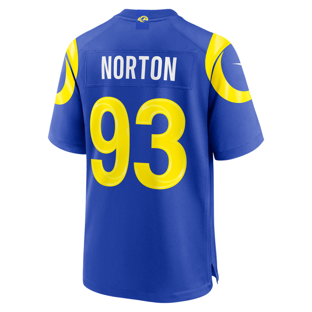 Bill Norton Los Angeles Rams Royal Team Game Jersey