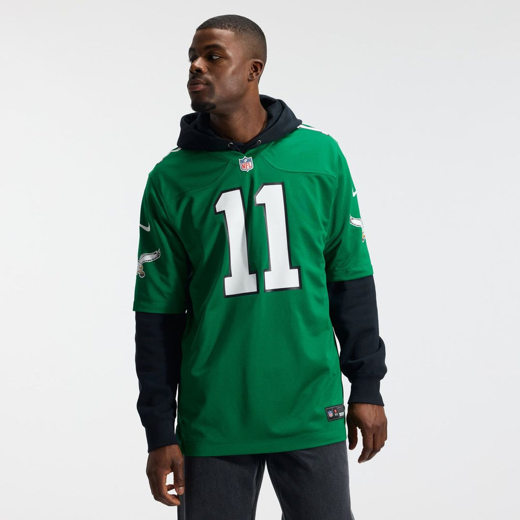 A.J. Brown Philadelphia Eagles Kelly Green Alternate Game Player Jersey