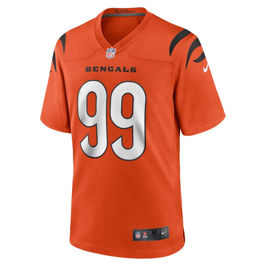 Myles Murphy Cincinnati Bengals Orange Alternate Game Jersey