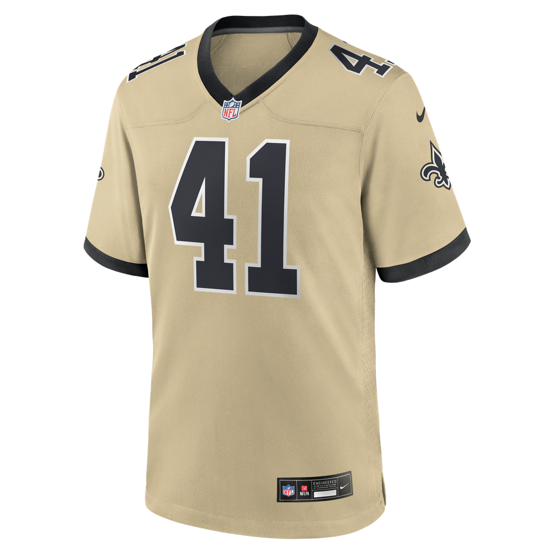 Alvin Kamara New Orleans Saints Gold Gameday Golds Alternate Game Player Jersey