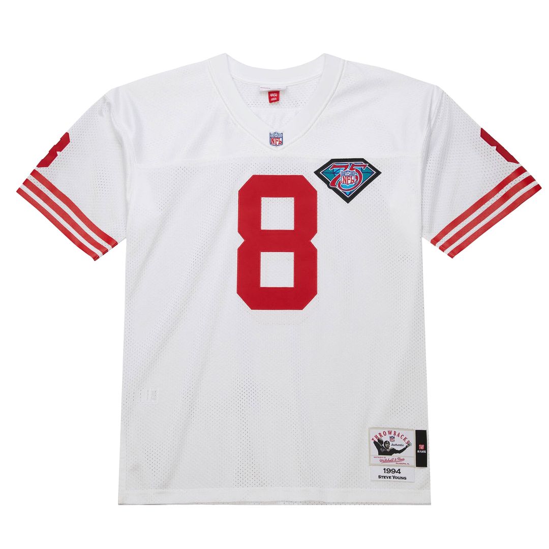 Steve Young San Francisco 49ers 1994 White Authentic Throwback Retired Player Jersey