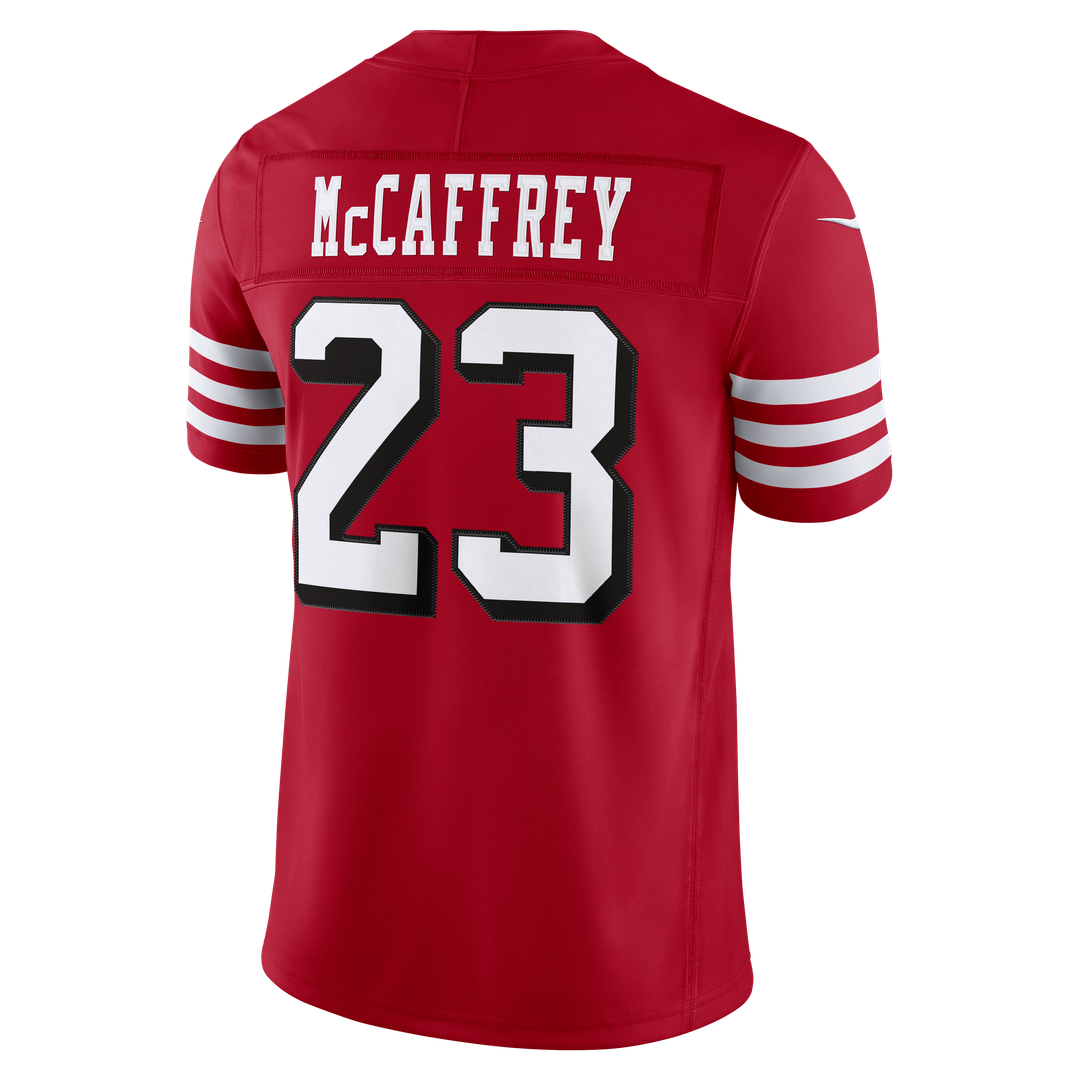 Christian McCaffrey San Francisco 49ers Scarlet Alternate Vapor F.U.S.E. Stitched Limited Jersey