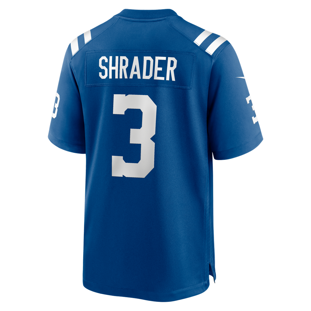 Spencer Shrader Indianapolis Colts Royal Team Game Jersey