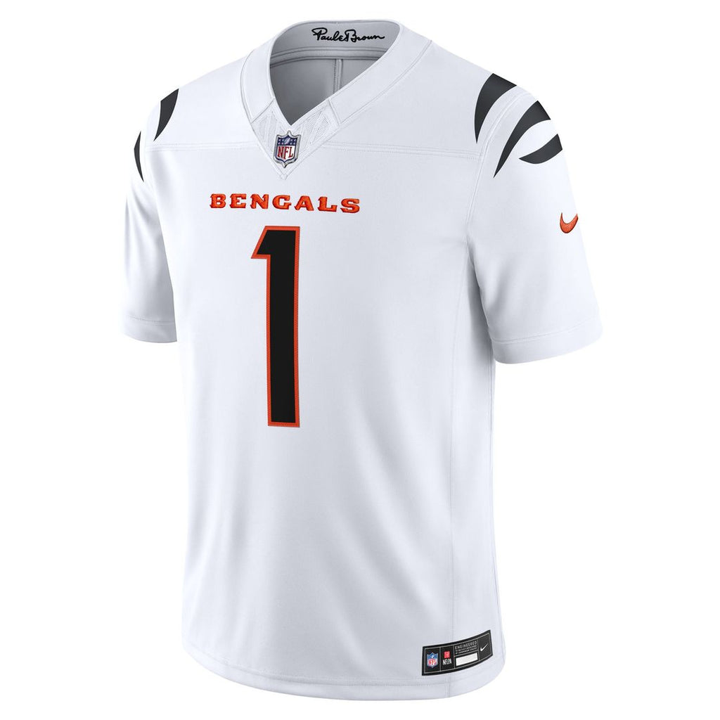 Ja'Marr Chase Cincinnati Bengals Orange Alternate Vapor F.U.S.E. Stitched Limited Jersey