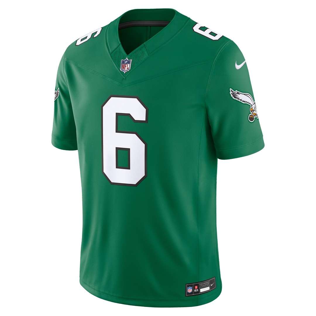 DeVonta Smith Philadelphia Eagles Kelly Green Alternate Vapor F.U.S.E. Stitched Limited Jersey