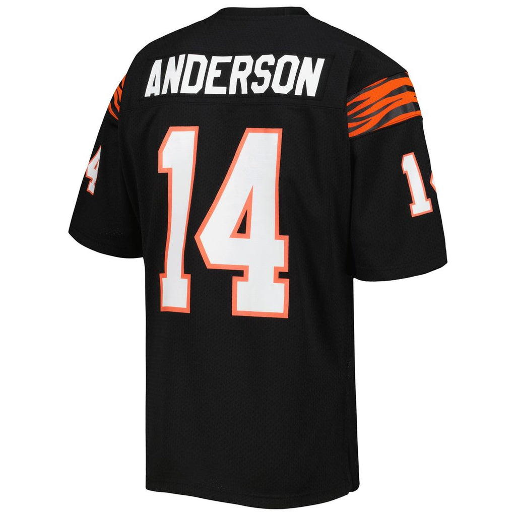 Ken Anderson Cincinnati Bengals 1981 Black Authentic Throwback Retired Player Jersey