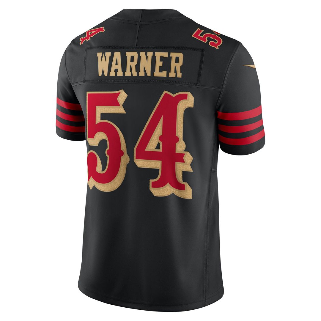 Fred Warner San Francisco 49ers Black Rivalries Collection Stitched Limited Jersey