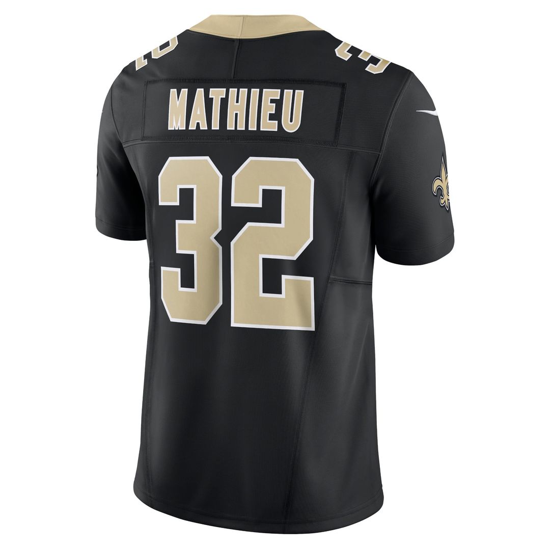 Tyrann Mathieu New Orleans Saints Black Vapor F.U.S.E. Limited Jersey