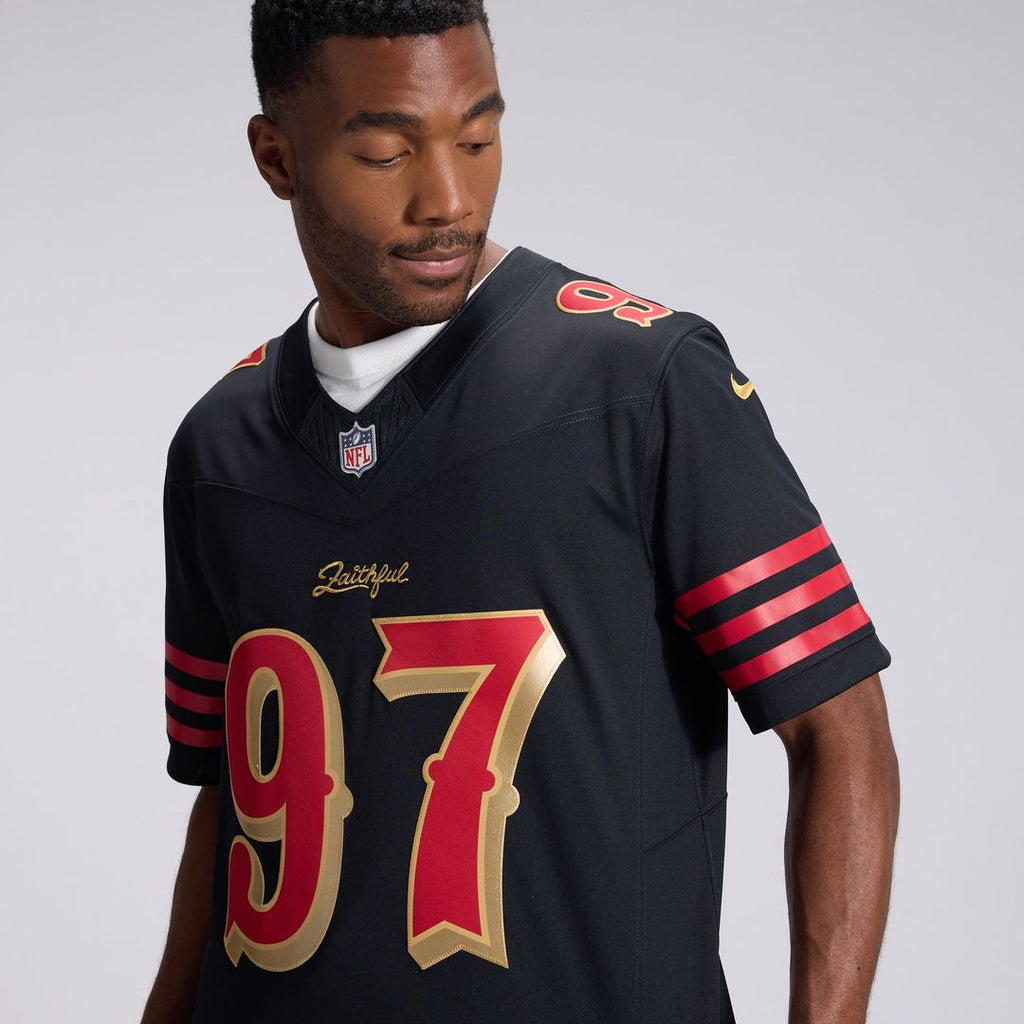 Nick Bosa San Francisco 49ers Black Rivalries Collection Stitched Limited Jersey